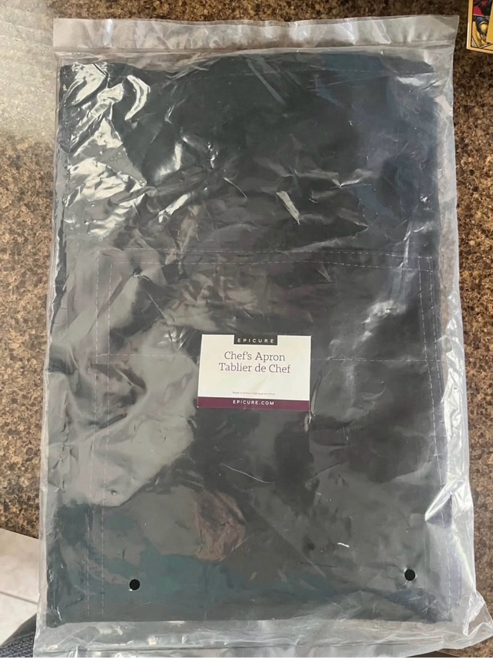 Epicure | Chef's Apron in Black | NWT